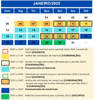 Calendário de Rematrícula é atualizado pela PROGRAD e inicia hoje, 22 de Janeiro