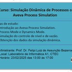 Mini-Curso: Simulação Dinâmica de Processos com o Aveva Process Simulation
