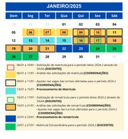 Novo Calendário das Matrículas 2024.2 foi publicado pela PROGRAD