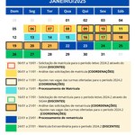 Novo Calendário das Matrículas 2024.2 foi publicado pela PROGRAD